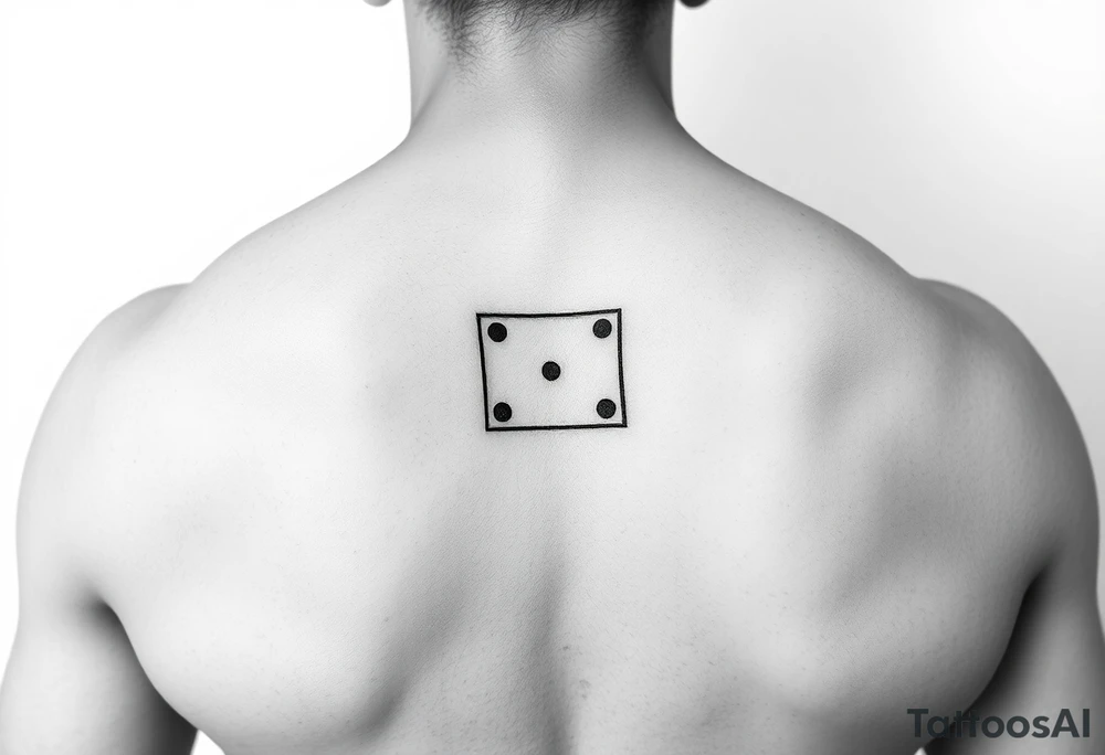 One-blank domino tile on wrist tattoo idea