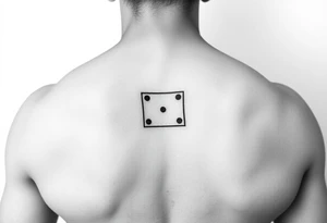 One-blank domino tile on wrist tattoo idea