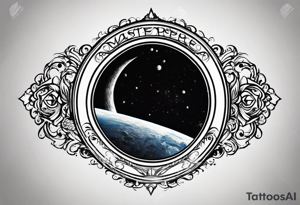 I want the name "Drew" with a space background tattoo idea I want the name "Drew" with a space background tattoo idea