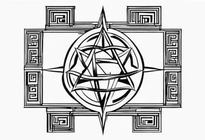 Ancient tetragrammaton to represent God's chosen one tattoo idea
