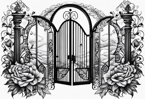 The world is yours gate tattoo idea