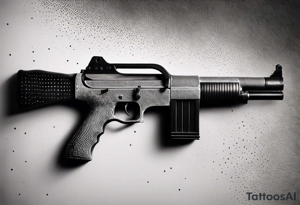 Anonymous with shotgun tattoo idea