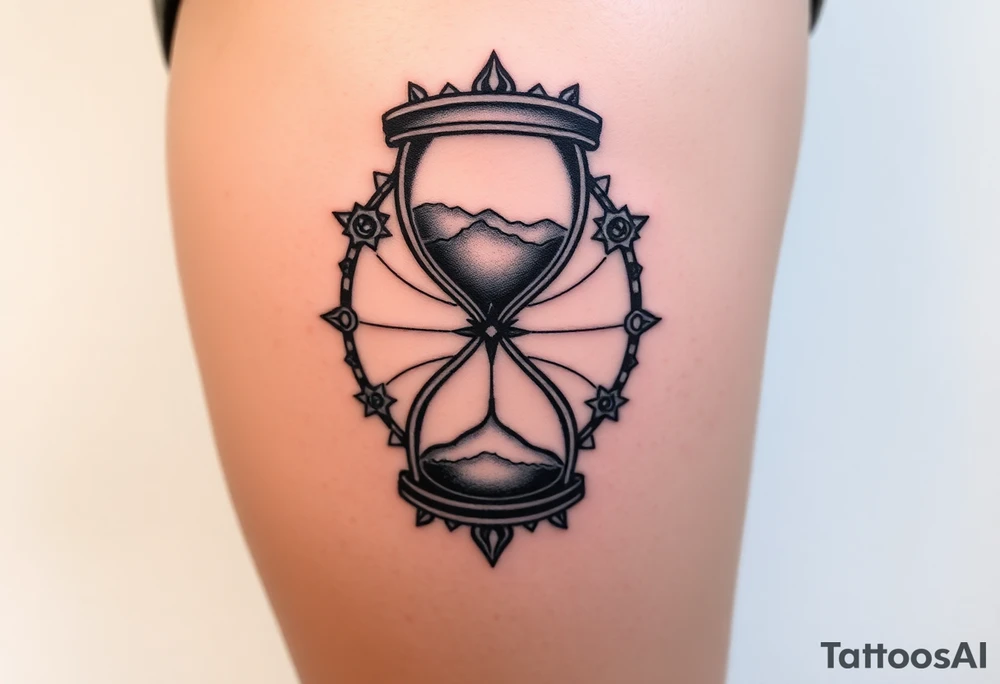 hourglass tattoo idea