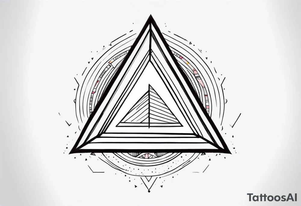 simple triangle tattoo idea