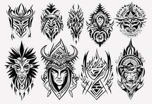 Je veux un énorme tribal du pecs au bras tattoo idea
