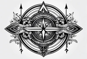 Vector arrow tattoo idea