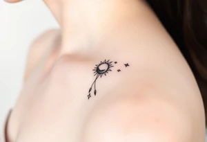 The sun the moon and the stars cascading tattoo idea