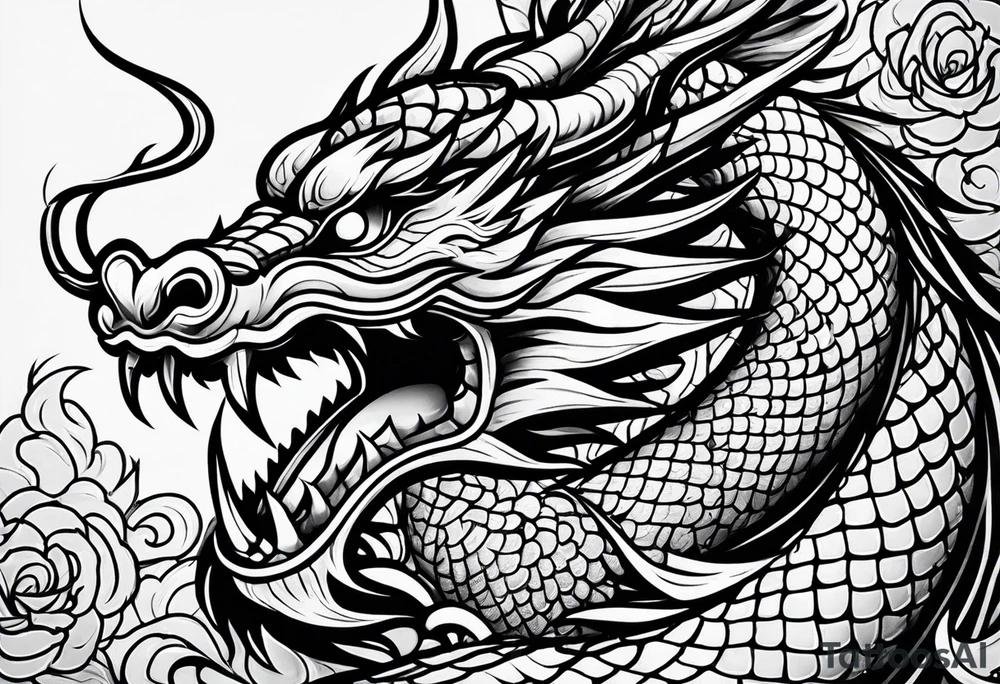 Traditional Chinese Dragon tattoo idea