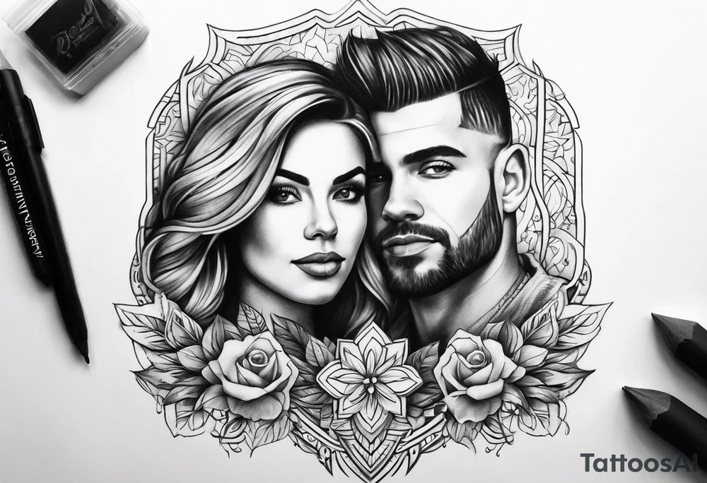 Husband and wife arm tattoo tattoo idea