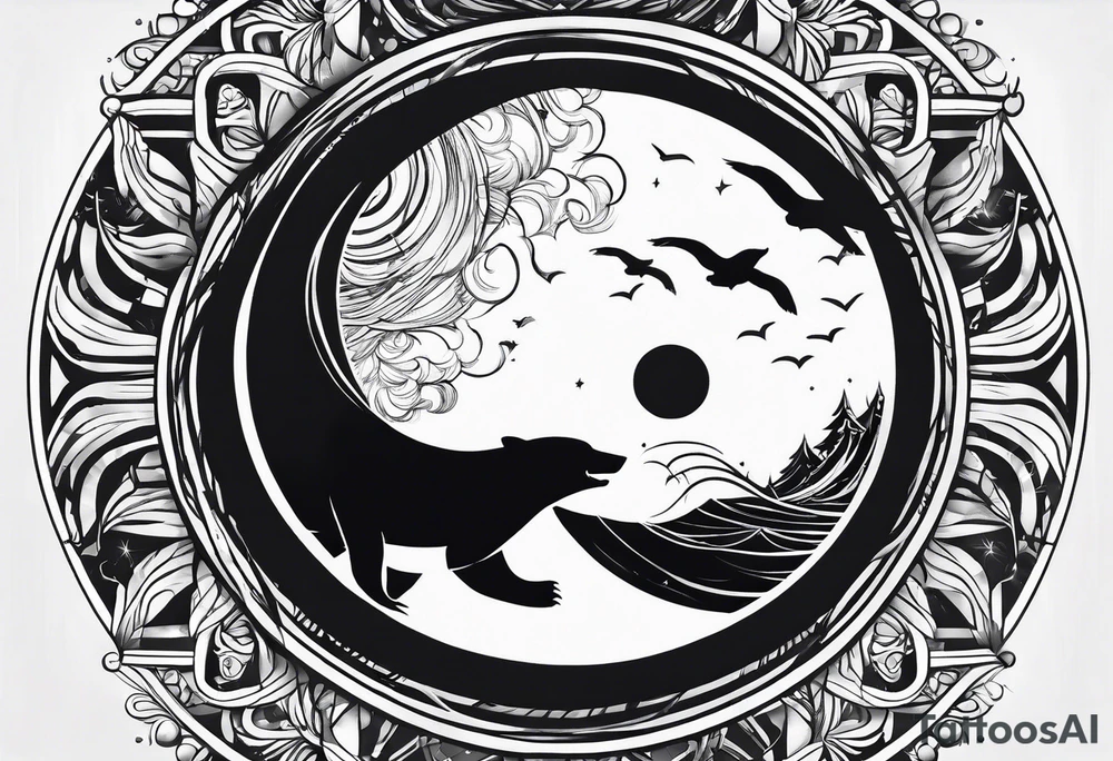 polar perspective tattoo idea