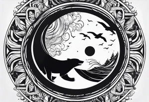 polar perspective tattoo idea