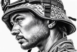 Realistic Military tattoo idea