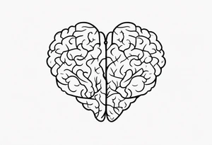 Brain, heart sign, love, heart break makes you strong, worth it, pain makes you stronger, strength, plane, travel, passion, growth inside tattoo idea