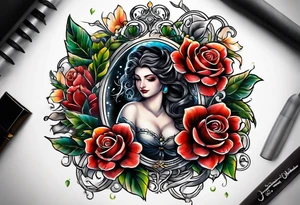 older book tattoo idea