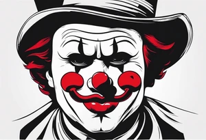 El triste payaso tattoo idea