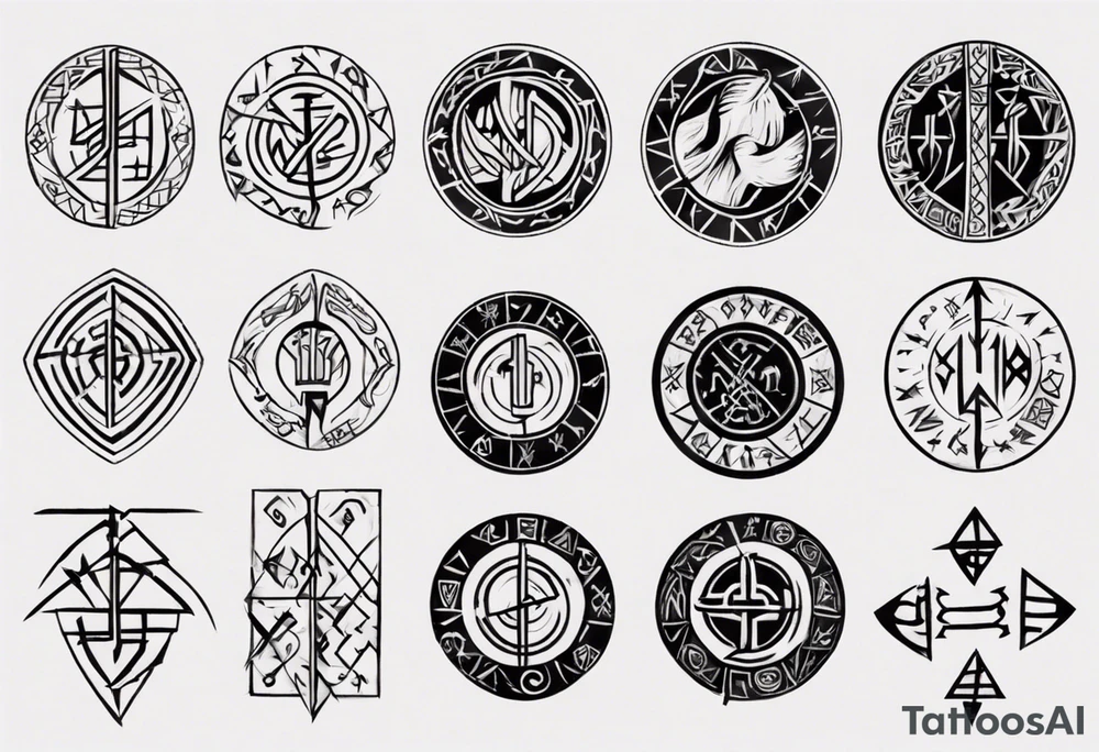 Viking runes describing a father tattoo idea