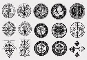 Viking runes describing a father tattoo idea