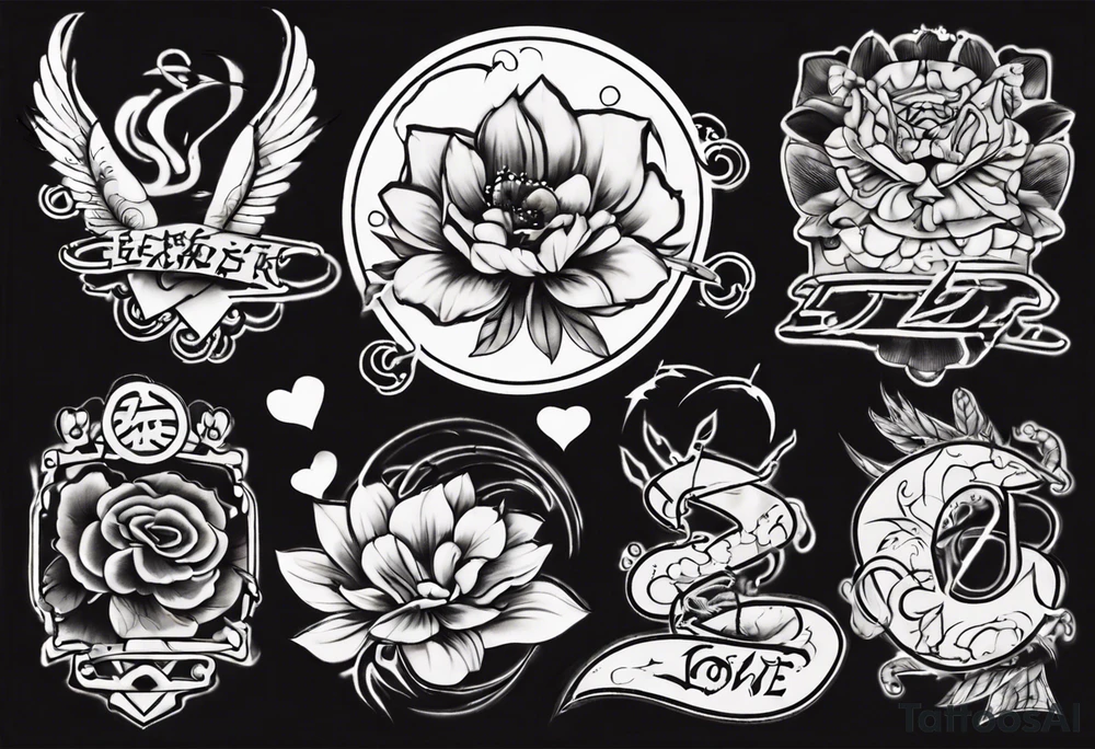 love bed tattoo idea