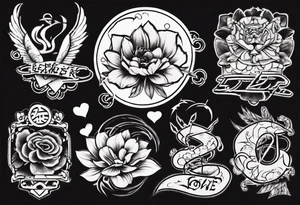 love bed tattoo idea