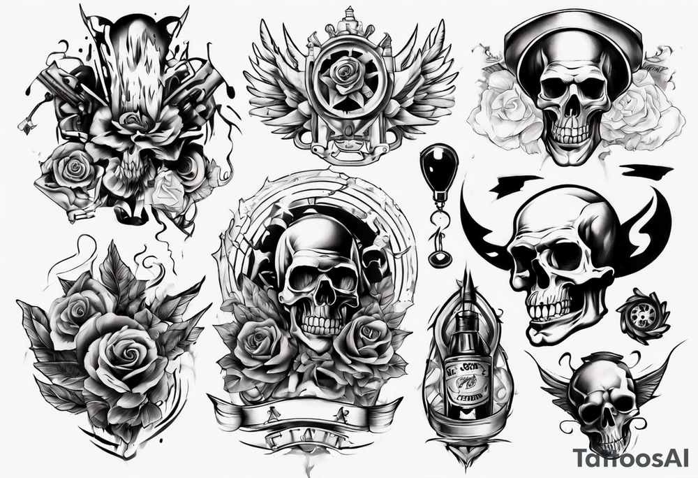 ganster tattoo for back tattoo idea
