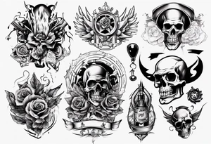ganster tattoo for back tattoo idea