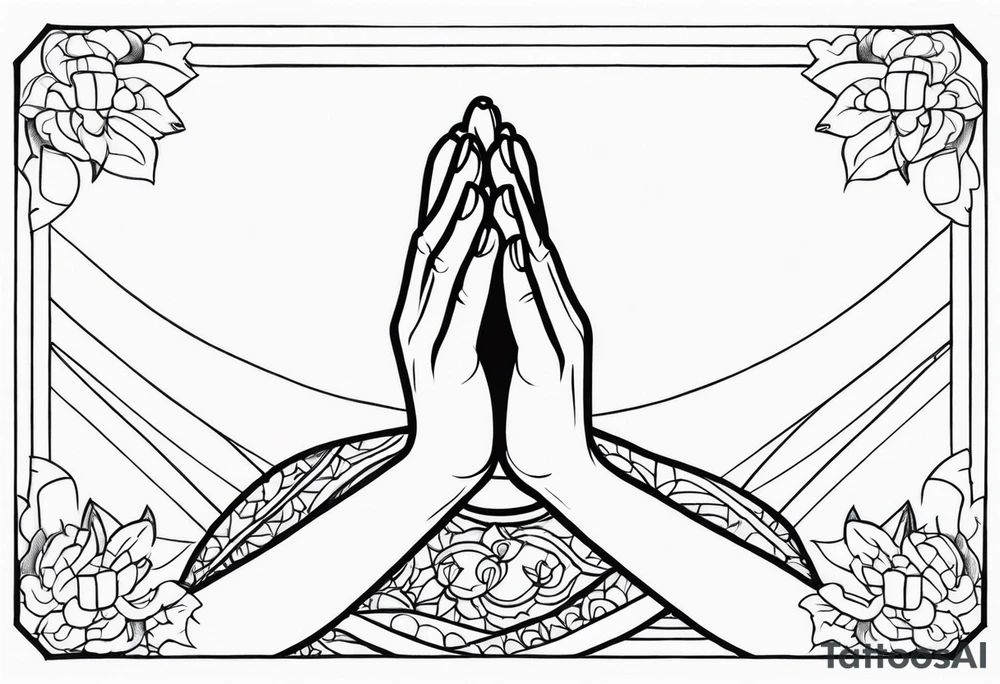 PRAYING HAND tattoo idea