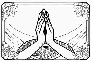 PRAYING HAND tattoo idea