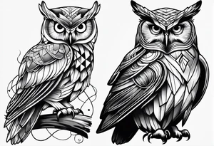 Majestic owl tattoo idea