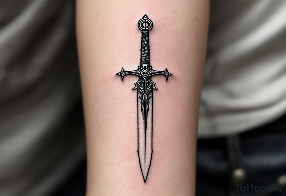 roman gladiator arena fight sword tattoo idea