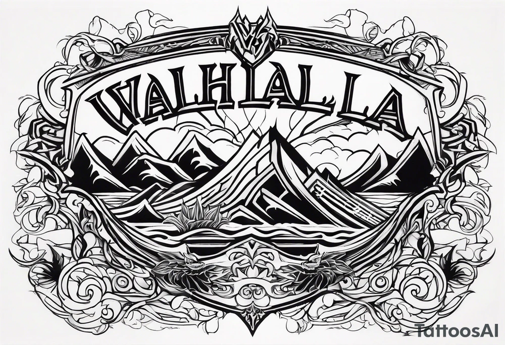 Valhalla mist tattoo idea