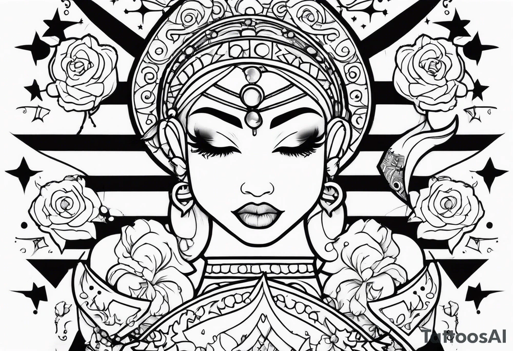 emani, sagittarius, faith, strong tattoo idea