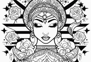 emani, sagittarius, faith, strong tattoo idea