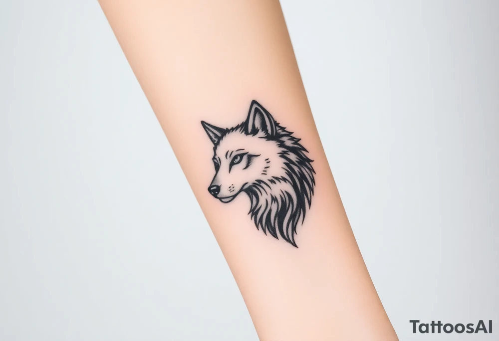 Wolf tattoo idea