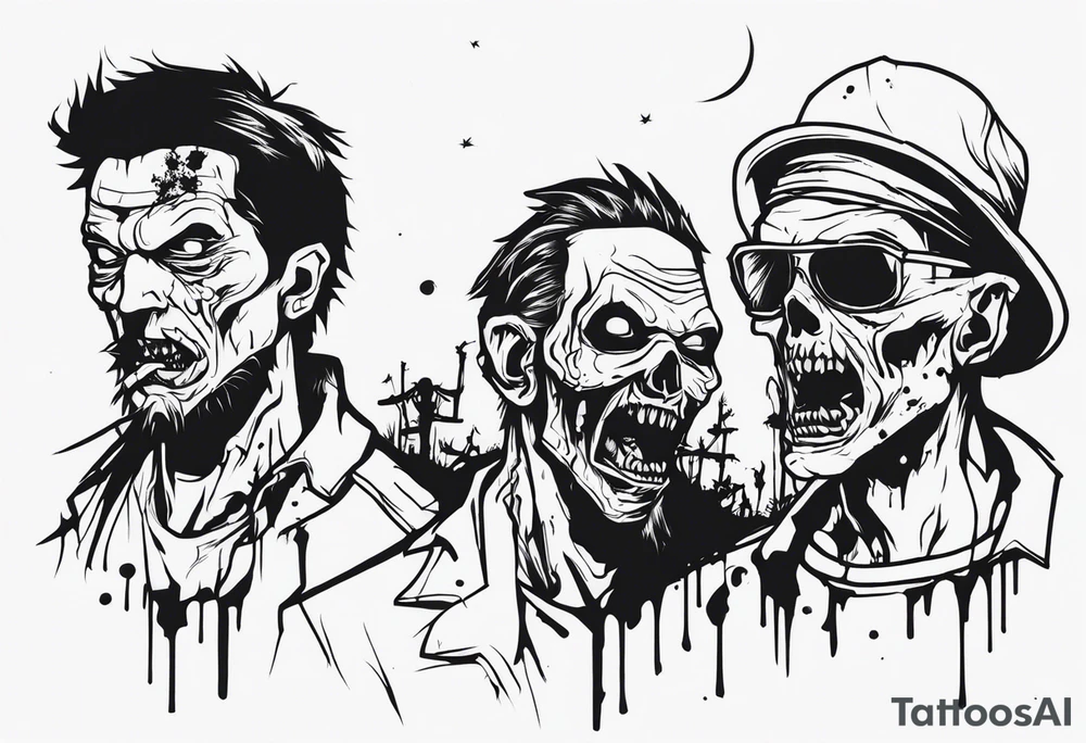 zombies tattoo idea