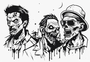 zombies tattoo idea