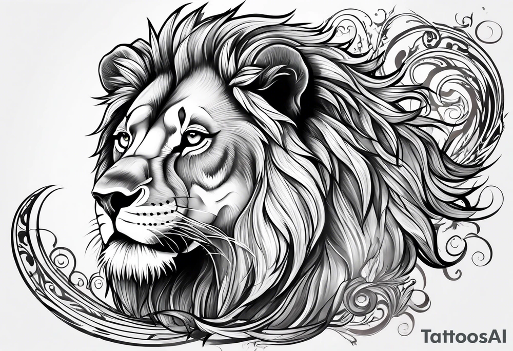 Lion tattoo idea