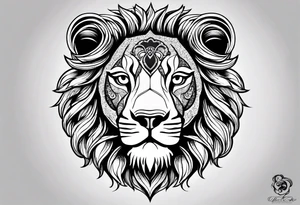 little lion tattoo idea