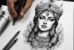 A religion themed shoulder tattoo to suit my forearm tattoo tattoo idea