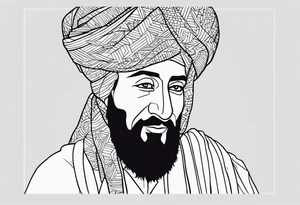 My boyfriends name is OSAMA, I want a unique minimalist tattoo tattoo idea