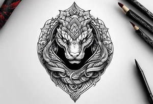 Snake head tattoo idea