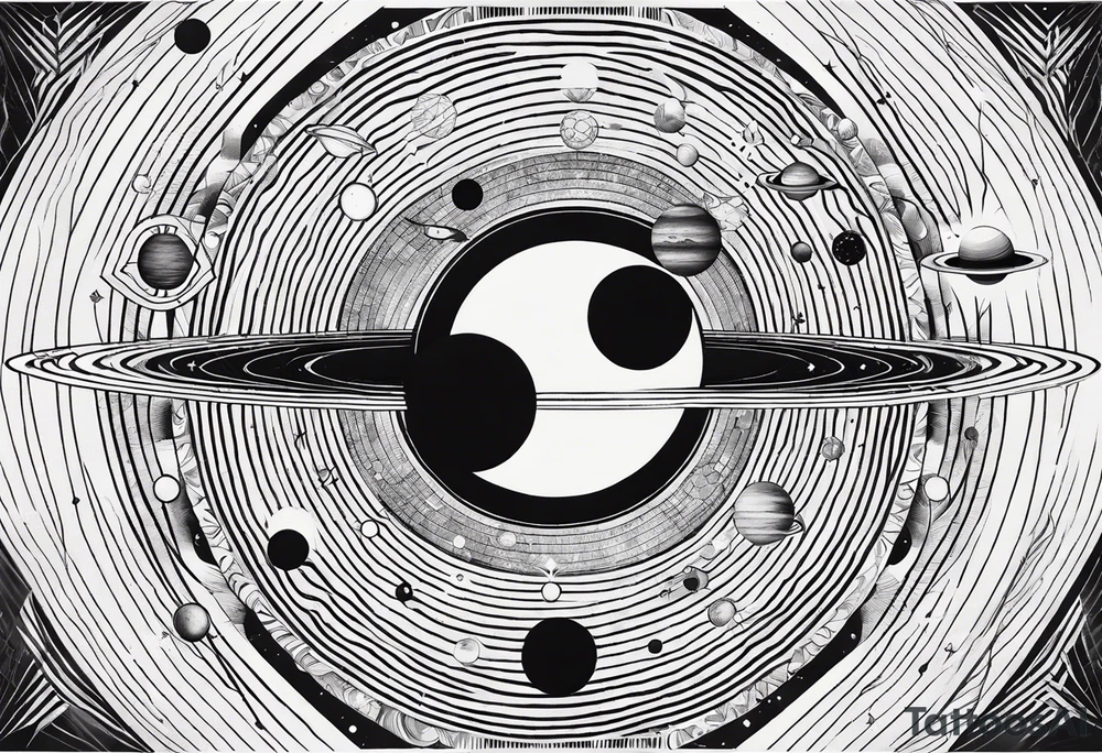 a geometrical representation of the solar system tattoo idea a geometrical representation of the solar system tattoo idea