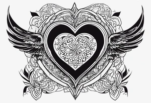 A tattoo with the name: kaimani with a heart tattoo idea