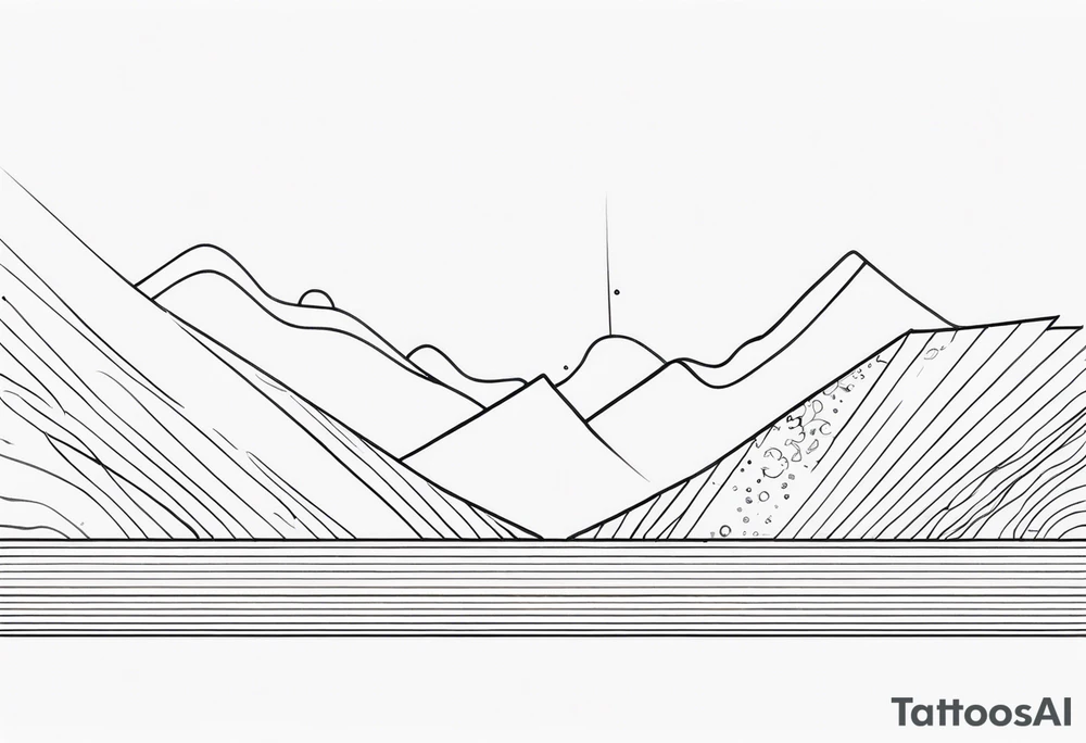 Straight Line tattoo idea