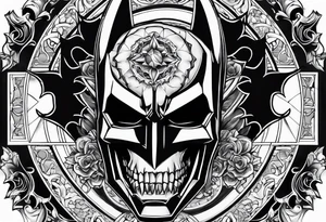 Batman skull tattoo idea