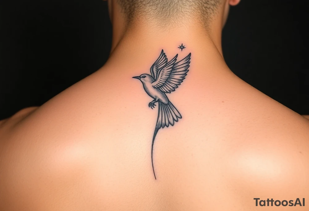 Bird turns into a dear magically tattoo idea