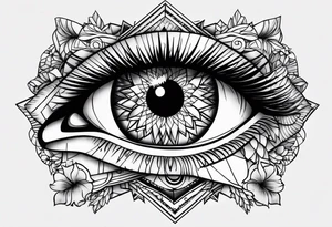 eye flash sheet tattoo idea