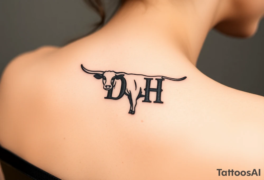 Cattle brand of DH tattoo idea
