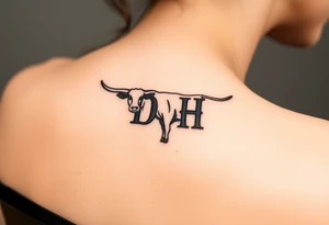 Cattle brand of DH tattoo idea