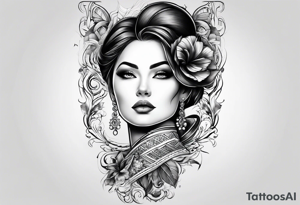 Lines tattoo idea