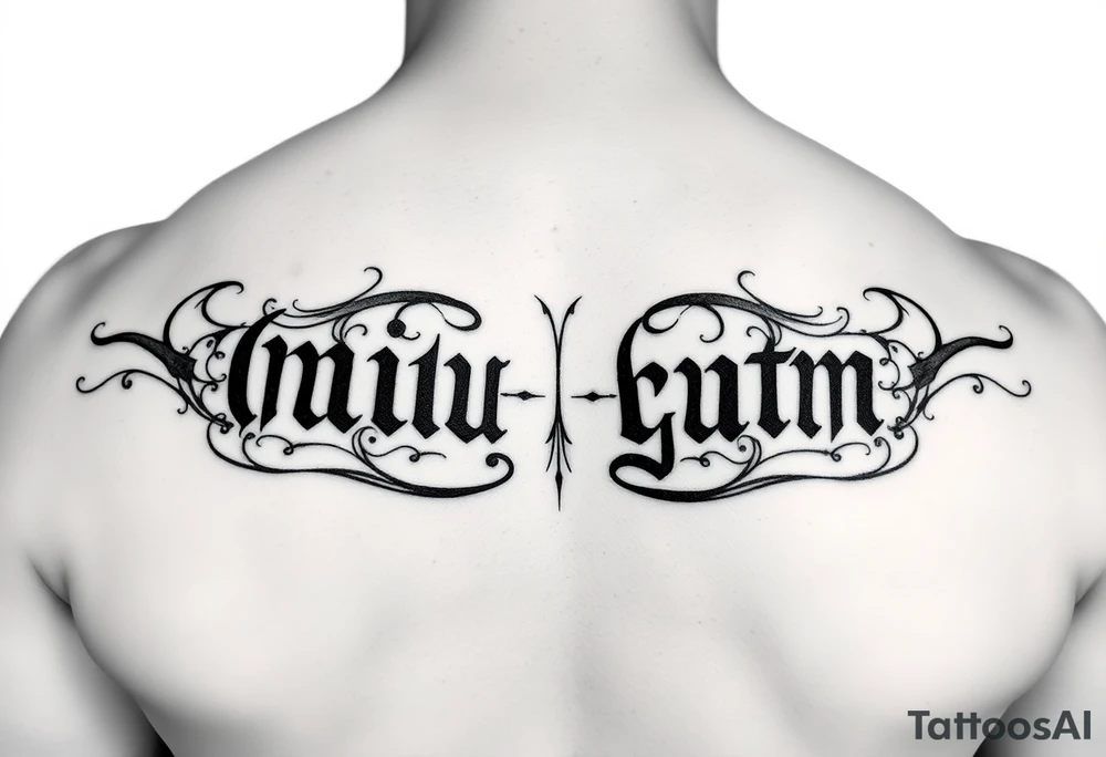 Can you crate ambigram phrases? tattoo idea
